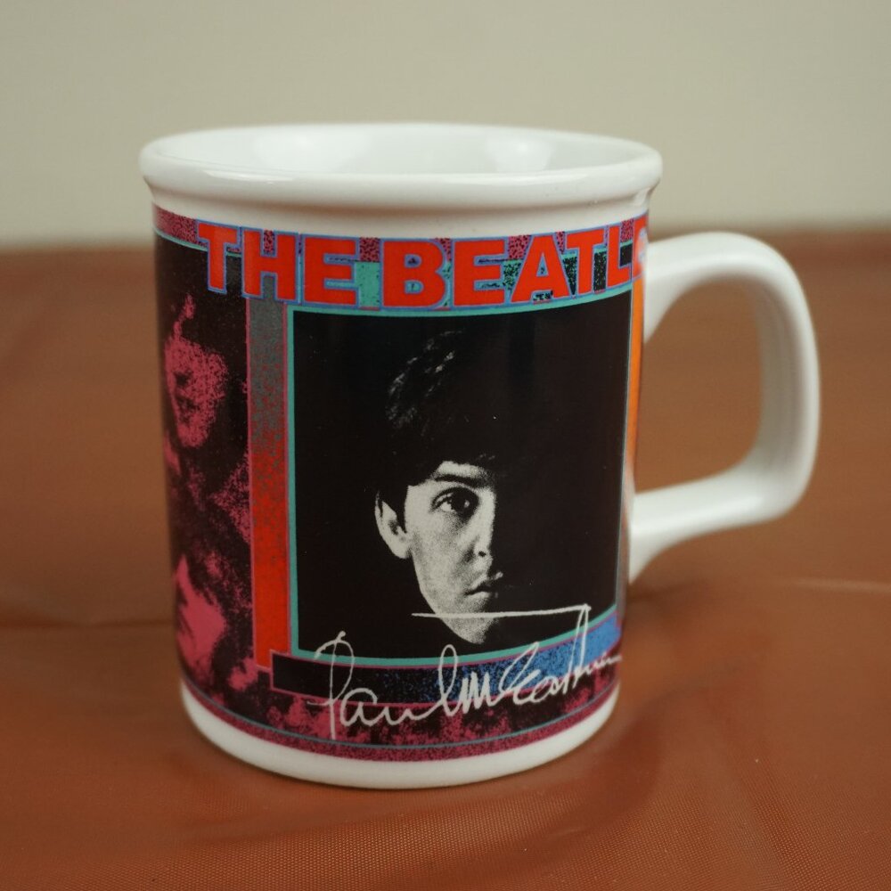 Vintage 1991 Paul McCartney Beatles Mug Apple Corps Hamilton Gifts Taiwan